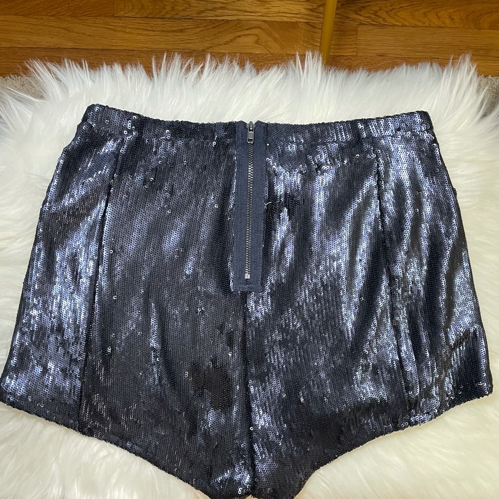 High waist Sequin shorts